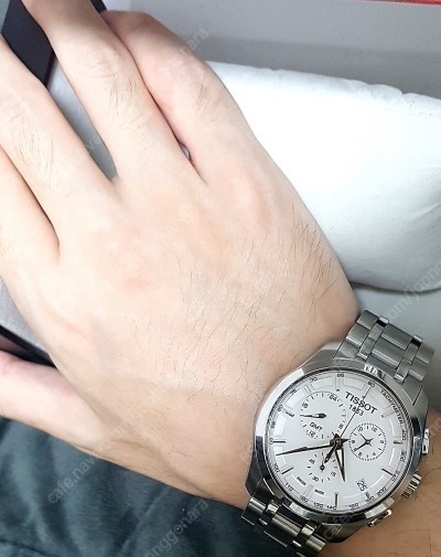 TISSOT 티쏘 꾸뜨리에 GMT 시계(백화점 보증서 포함 풀구성 [출처] TISSOT 티쏘 꾸뜨리에 GMT 시계(백화점 보증서 포함 풀구성