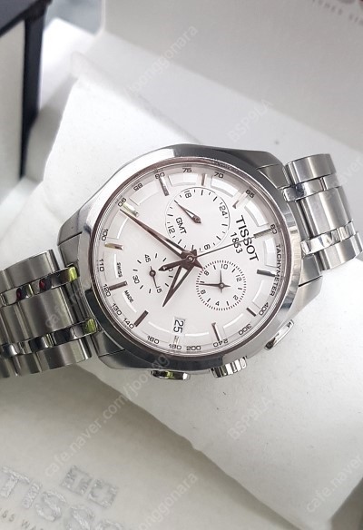 TISSOT 티쏘 꾸뜨리에 GMT 시계(백화점 보증서 포함 풀구성 [출처] TISSOT 티쏘 꾸뜨리에 GMT 시계(백화점 보증서 포함 풀구성