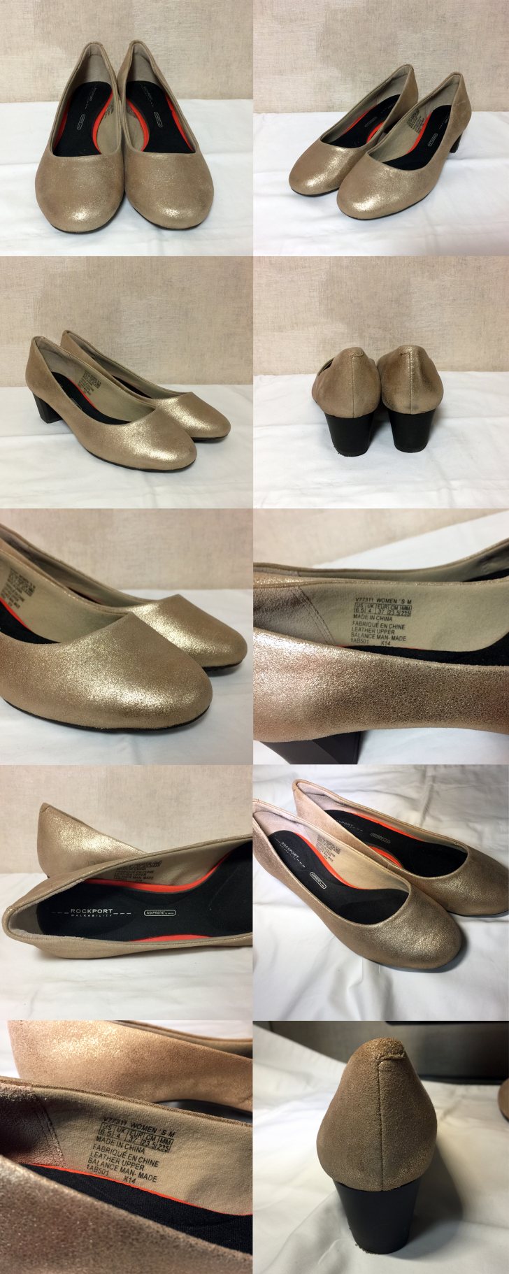 면세점정품)ROCKPORT 락포드 드레스 펌프 구두 (V77311 V77311 WOMEN S M #RPWD5317 US 6.5 UK4 EUR37 CM23.5 MM235 GOLD) 면세점정품)ROCKPORT 락포드 드레스 펌프 구두 (V77311 V77311 WOMEN S M #RPWD5317 US 6.5 UK4 EUR37 CM23.5 MM235 GOLD)