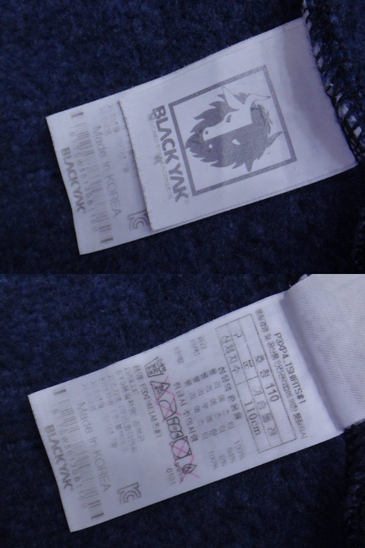 (110호) 블랙야크 남성 동절기 플리스 짚티