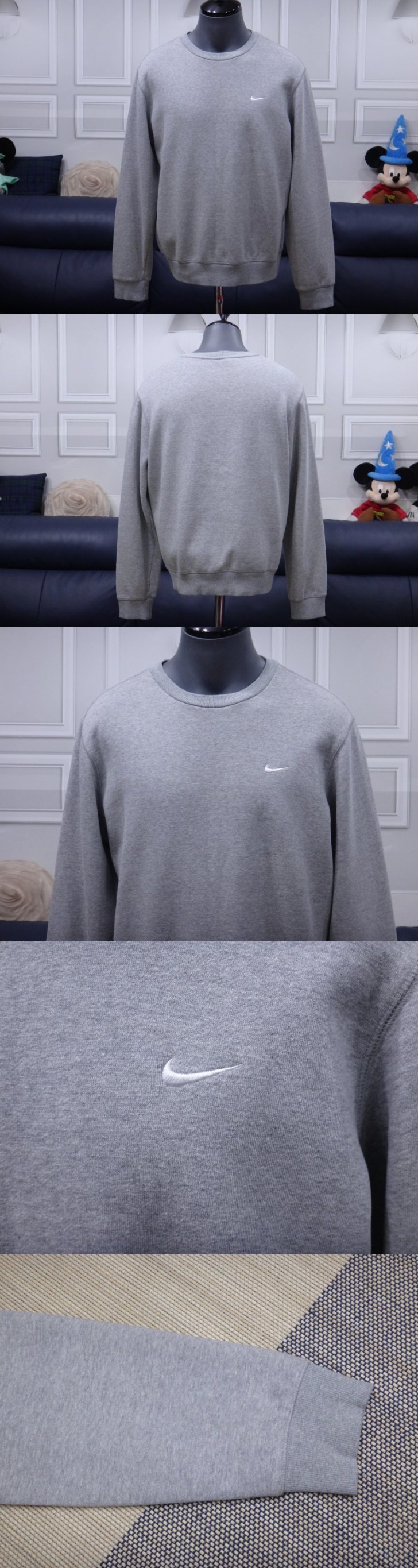 (100호) 나이키 남성 그레이 맨투맨 티셔츠 (100호) 나이키 남성 그레이 맨투맨 티셔츠
