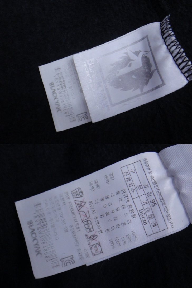 (95호) 블랙야크 남성 폴라텍 기능성 동절기 짚티