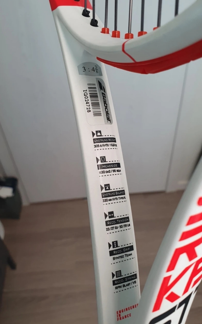 바볼랏 퓨어 스트라이크 테니스 라켓 3그립 305g 판매 바볼랏 퓨어 스트라이크 테니스 라켓 3그립 305g 판매