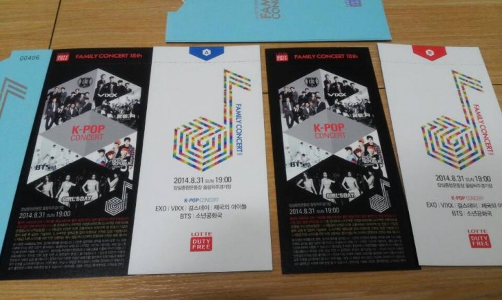 R석2장, A석4장 8/31 롯데면세점 CONCERT EXO/VIXX/걸스데이/제국의 아이들/BTS/소년공화국 R석2장, A석4장 8/31 롯데면세점 CONCERT EXO/VIXX/걸스데이/제국의 아이들/BTS/소년공화국